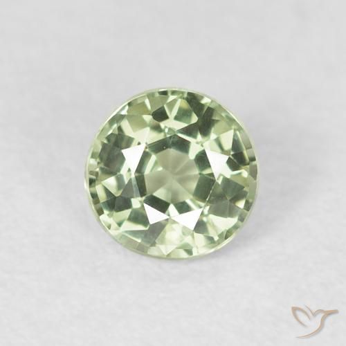 0.61ct Naturel Vert très clair Saphir, Tour, VVS-VS