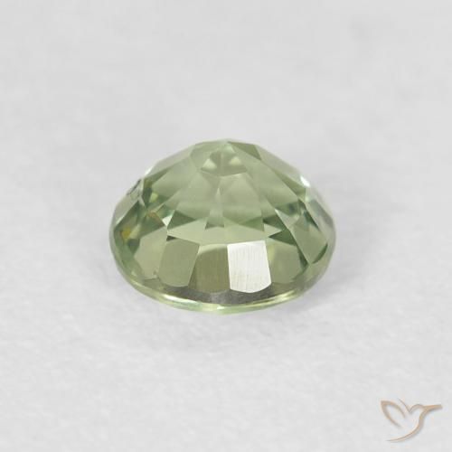 Saphir Vert très clair naturelle Tour, 0.61 ct, VVS-VS