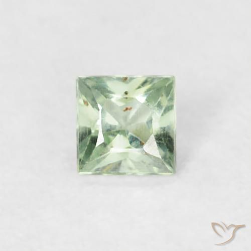 0.19ct Naturel Vert chaud Saphir, Carré, VS