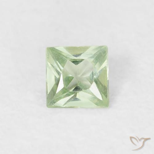 0.19ct Naturel Vert très clair Saphir, Carré, VS