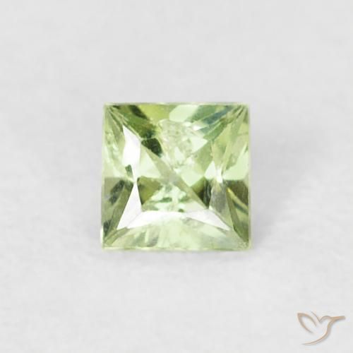 0.19ct Naturel Vert moyen Saphir, Carré, VS