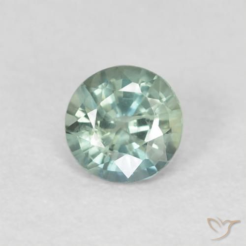0.46ct Naturel Vert clair Saphir, Tour, VS