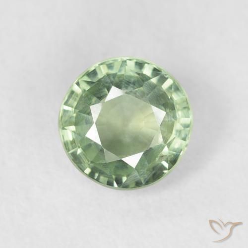 0.75ct Naturel Vert sauge léger Saphir, Tour, VS