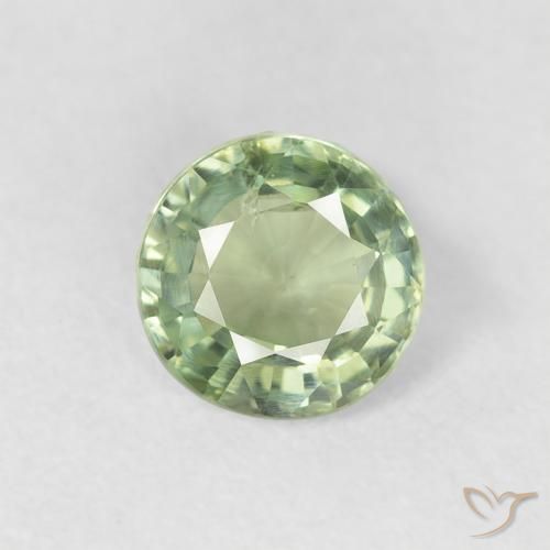 0.72ct Naturel Vert clair Saphir, Tour, VS