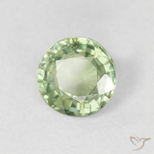 Saphir Vert clair naturelle Tour, 0.72 ct, VS