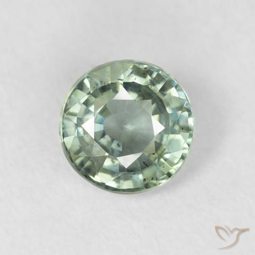0.79ct Naturel Vert terreux Saphir, Tour, VS