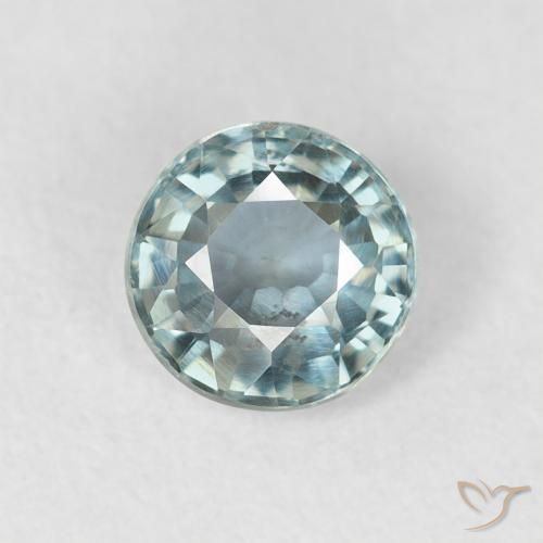 0.74ct Naturel Sarcelle Saphir, Tour, VS