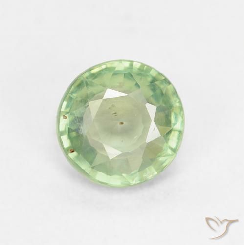 0.81ct Naturel Vert moyen Saphir, Tour, VS