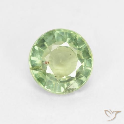0.82ct Naturel Vert jaunâtre Saphir, Tour, VS