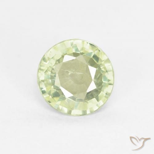 0.61ct Naturel Vert clair Saphir, Tour, VS