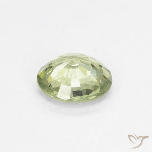 Saphir Vert clair naturelle Tour, 0.61 ct, VS