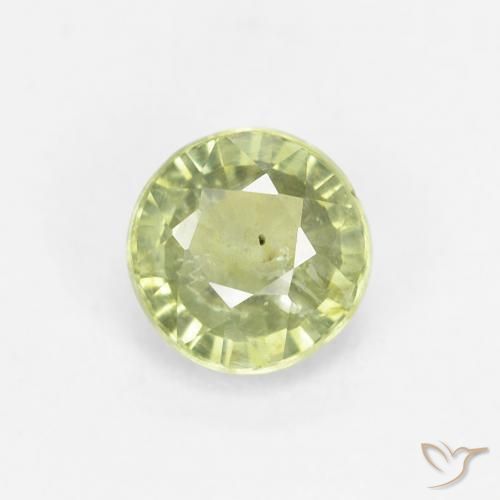 0.71ct Naturel Vert citron Saphir, Tour, VS