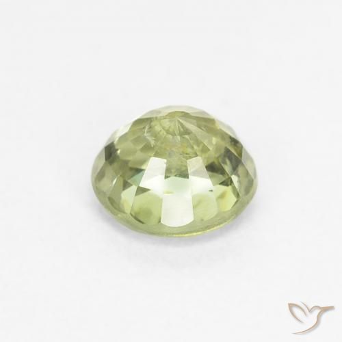 Saphir Vert citron naturelle Tour, 0.71 ct, VS