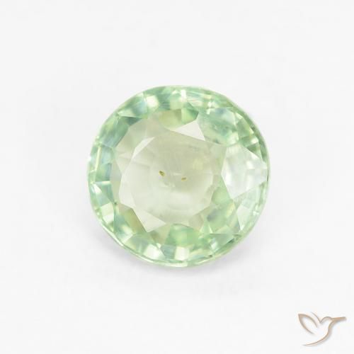 Saphir Vert très clair naturelle Tour, 0.83 ct, VS