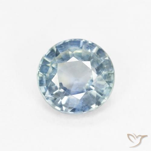 0.70ct Naturel Bleu pâle Saphir, Tour, VS