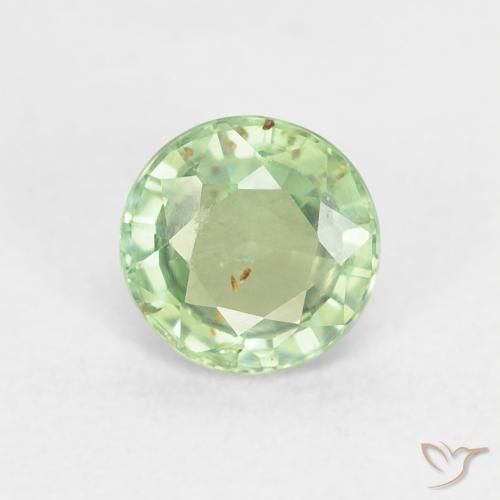 0.81ct Naturel Vert jaunâtre léger Saphir, Tour, VS