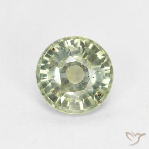 0.83ct Naturel Vert pâle Saphir, Tour, VS