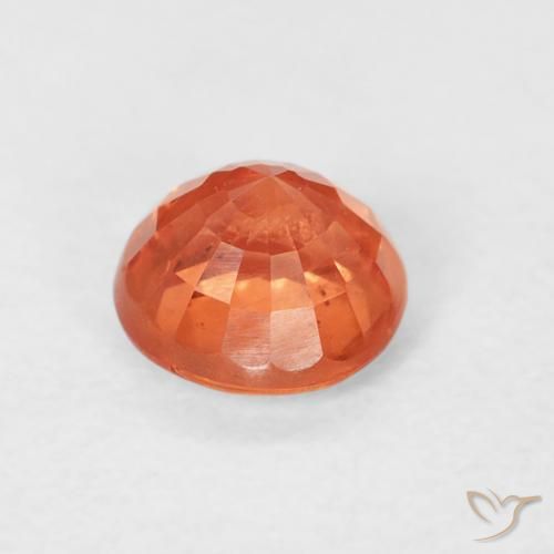 Saphir Orange rougeâtre naturelle Tour, 0.87 ct, VS