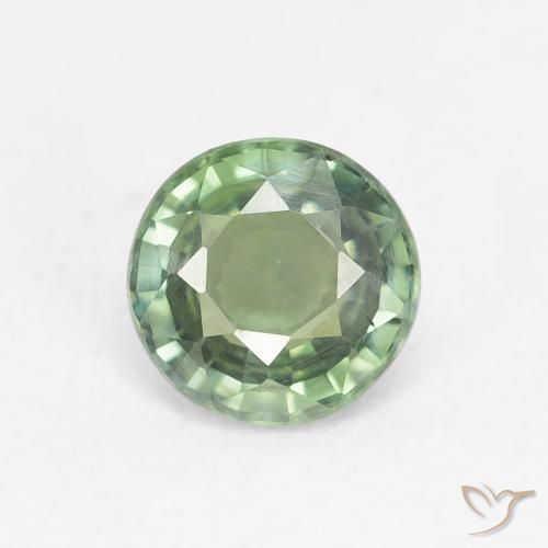 0.80ct Naturel Vert forêt léger Saphir, Tour, VS
