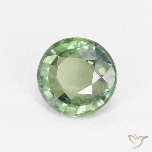 Saphir Vert forêt léger naturelle Tour, 0.80 ct, VS