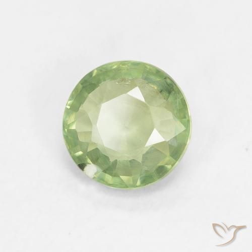 Saphir Vert citron naturelle Tour, 0.89 ct, VS