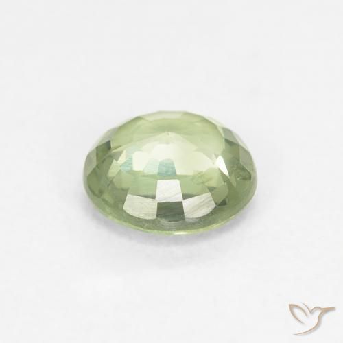 Saphir Vert citron naturelle Tour, 0.89 ct, VS