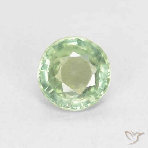 0.61ct Naturel Vert clair Saphir, Tour, VS