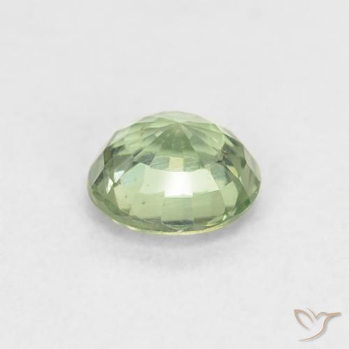 Saphir Vert clair naturelle Tour, 0.61 ct, VS
