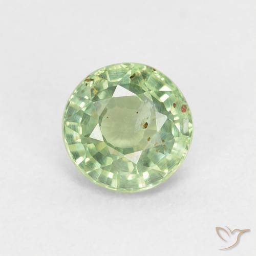 0.98ct Naturel Vert jaune léger Saphir, Tour, VS