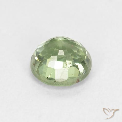 Saphir Vert jaune léger naturelle Tour, 0.98 ct, VS
