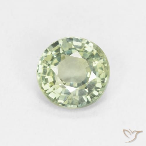 0.86ct Naturel Vert clair Saphir, Tour, VS