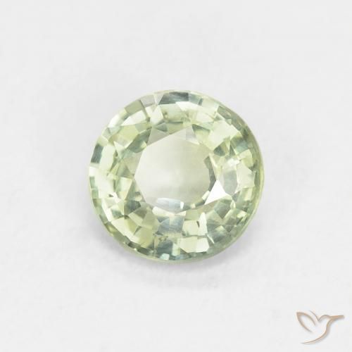 Saphir Vert clair naturelle Tour, 0.86 ct, VS
