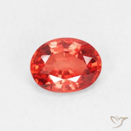 0.46ct Naturel Rouge cramoisi vif Saphir, ovale, VVS-VS