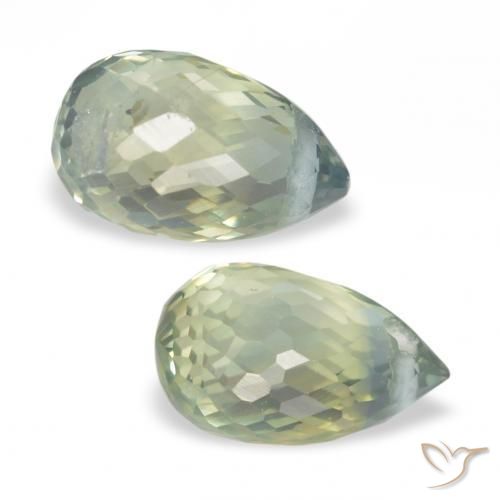 Shop natural 1.44ct Vert clair Saphir gems, Briolette, from Tanzanie at GemSelect. In stock, global shipping!