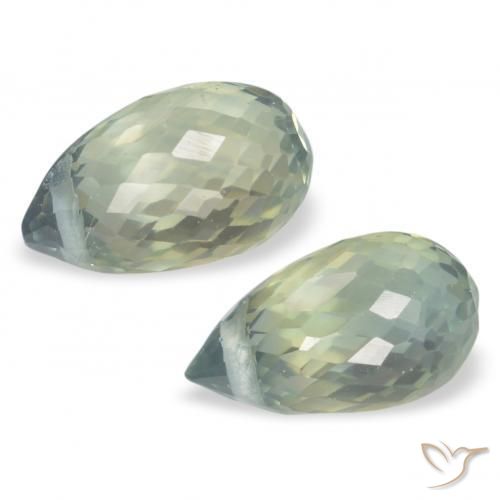 Shop natural 1.44ct Vert clair Saphir gems, Briolette, from Tanzanie at GemSelect. In stock, global shipping!