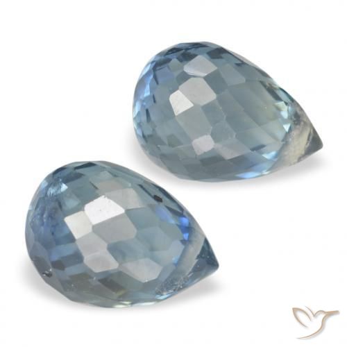 Shop natural 1.44ct Sarcelle Saphir gems, Briolette, from Tanzanie at GemSelect. In stock, global shipping!