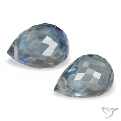 Shop natural 1.44ct Sarcelle Saphir gems, Briolette, from Tanzanie at GemSelect. In stock, global shipping!