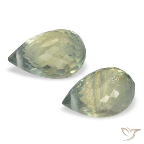 Shop natural 1.49ct Vert terre pâle Saphir gems, Briolette, from Tanzanie at GemSelect. In stock, global shipping!