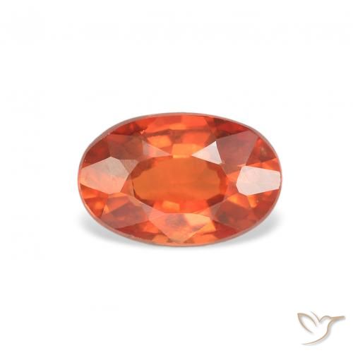 0.70ct Naturel Orange feu Saphir, ovale, VS