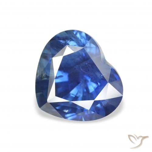 Saphir Bleu marine naturelle Cœur, 3.33 ct, VS