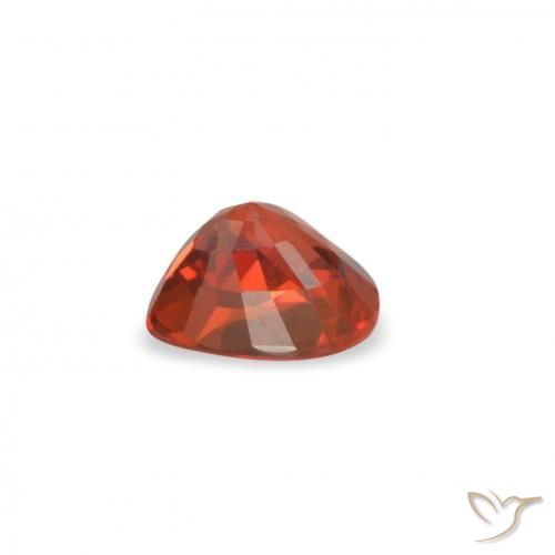Saphir Rouge cramoisi vif naturelle En forme de poire, 0.45 ct, VVS-VS