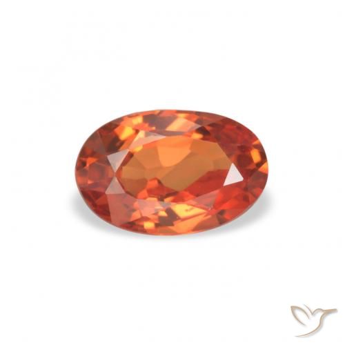 0.62ct Naturel Rouge intense Saphir, ovale, VVS-VS