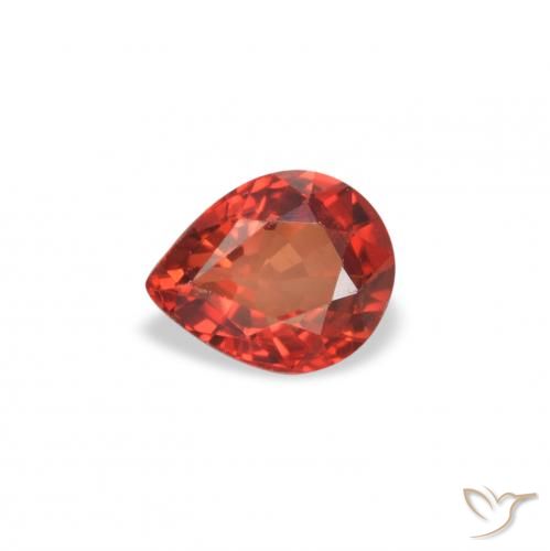 0.42ct Naturel Rouge vif Saphir, En forme de poire, VVS-VS