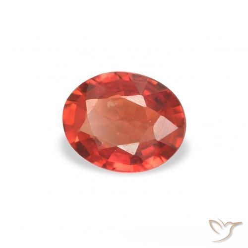 Saphir Rouge intense naturelle ovale, 0.33 ct, VVS