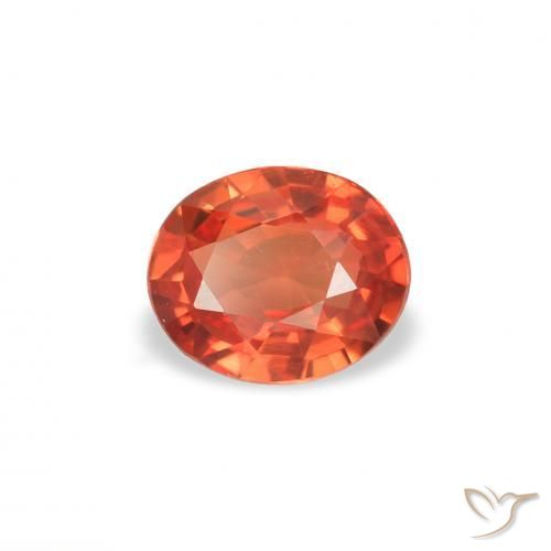 Saphir Rouge cramoisi vif naturelle ovale, 0.33 ct, VVS