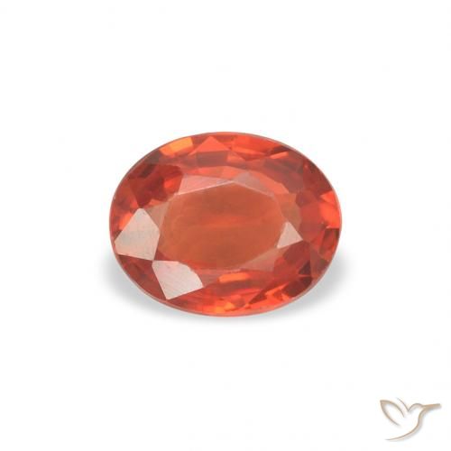 0.39ct Naturel Orange rougeâtre Saphir, ovale, VS