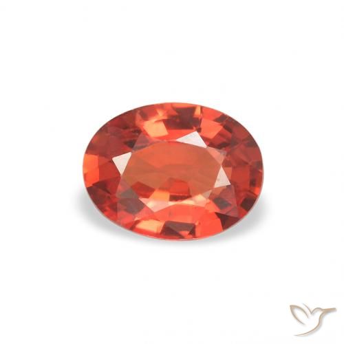 0.36ct Naturel Rouge intense Saphir, ovale, VS