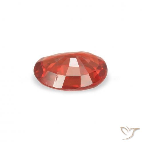 Saphir Rouge intense naturelle ovale, 0.36 ct, VS