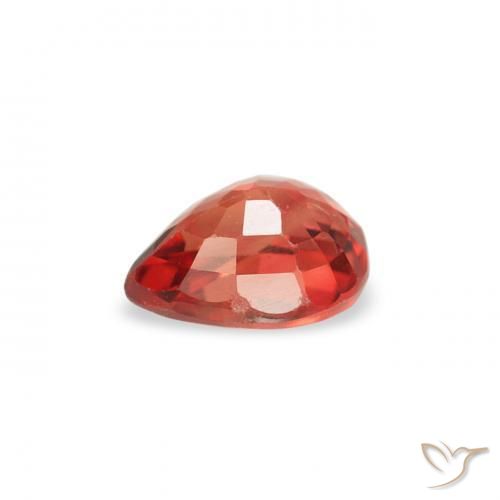 Saphir Rouge moyen naturelle En forme de poire, 0.43 ct, VS