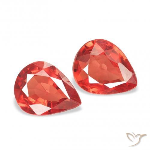 Shop natural 0.81ct Rouge cramoisi vif Saphir gems, En forme de poire, from Tanzanie at GemSelect. In stock, global shipping!